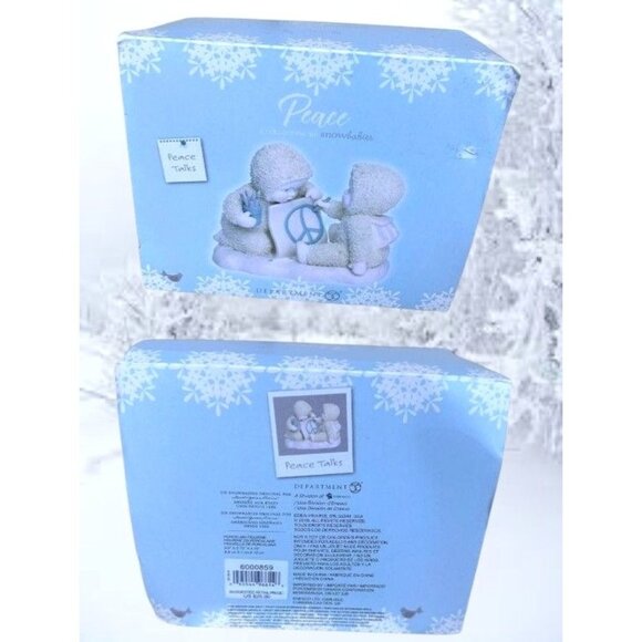 Department 56 Peace Talks Snowbaby Figurine 2018 Enesco Christmas Retired Winter - Picture 7 of 12